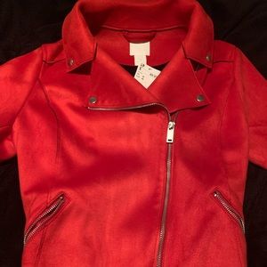 H & M Red Moto Jacket